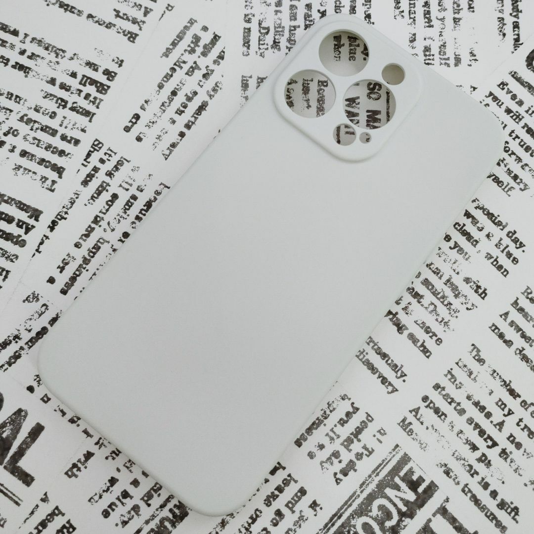 iPhone 13Pro シリコンケース (05) ホワイト スマホ/家電/カメラのスマホアクセサリー(iPhoneケース)の商品写真