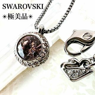 スワロフスキー(SWAROVSKI)の極美品✨スワロフスキー 球体 ラインストーン クリスタル ベネチアン ネックレス(ネックレス)