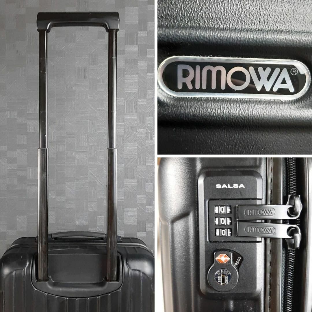 RIMOWA(リモワ)の廃盤✨リモワ サルサ 33L 機内持ち込み 4輪 TSAロック キャビン 黒色 メンズのバッグ(トラベルバッグ/スーツケース)の商品写真
