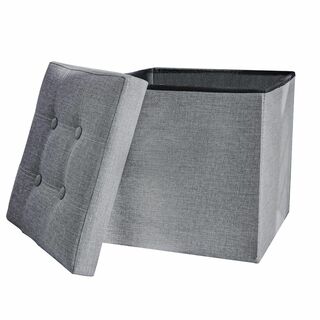 【色: 浅い灰色】Cictokp収納スツール 浅い灰色 収納ボックス スツール 