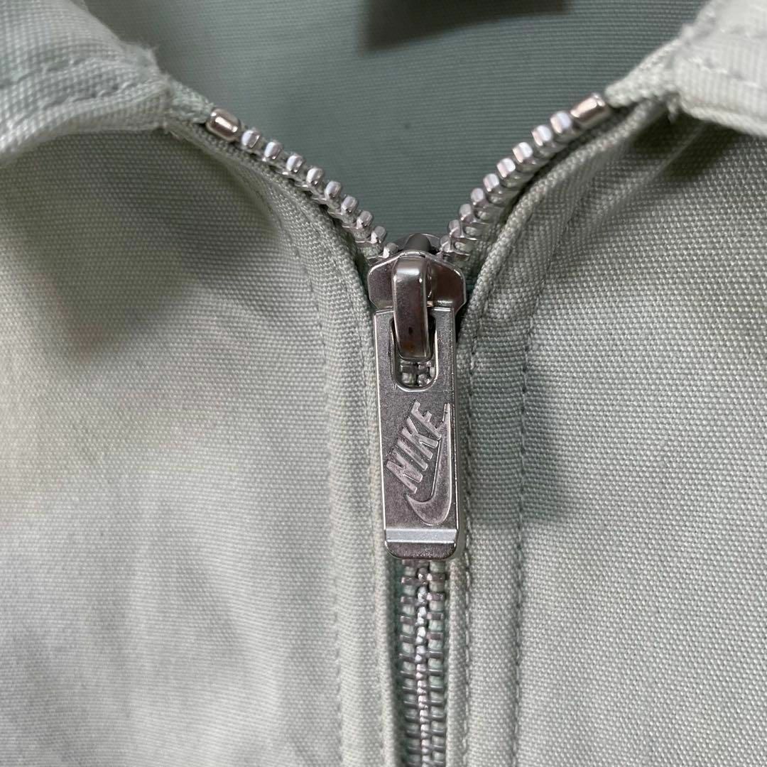 NIKE(ナイキ)のNIKE ハーフジップ プルオーバー シャツ ジャケット 半袖 刺繍ロゴ 薄緑 メンズのトップス(その他)の商品写真