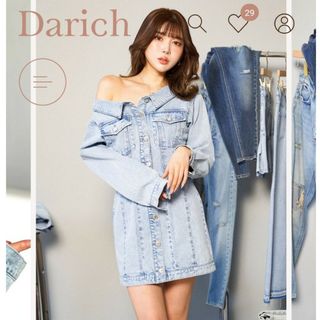 ダーリッチ(Darich)の【新品未開封品】ワンショルデニムミニワンピース(ミニワンピース)