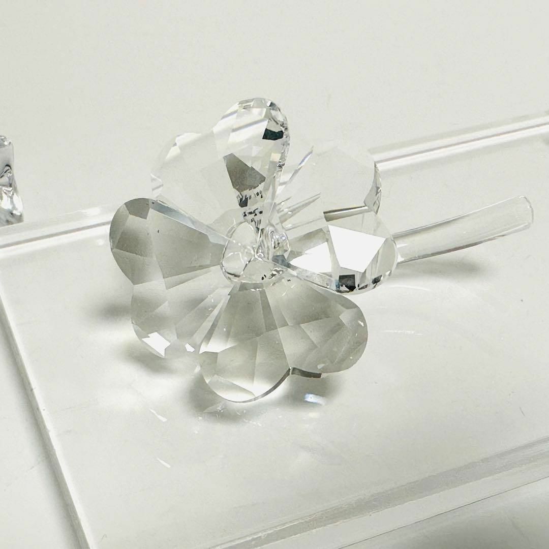 極美品✨スワロフスキー 四つ葉クローバー フラワー クリスタル 極美品✨スワロフスキー 四つ葉クローバー フラワー クリスタル