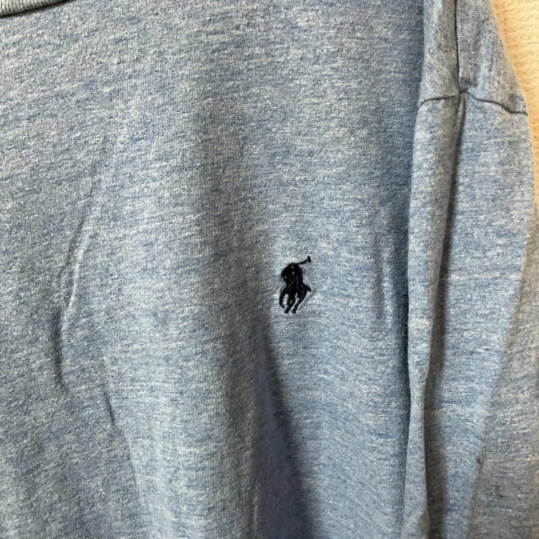 POLO RALPH LAUREN(ポロラルフローレン)の90s 古着 ポロラルフローレン 長袖Tシャツ XL 刺繍ロゴ ゆるだぼ メンズのトップス(Tシャツ/カットソー(半袖/袖なし))の商品写真