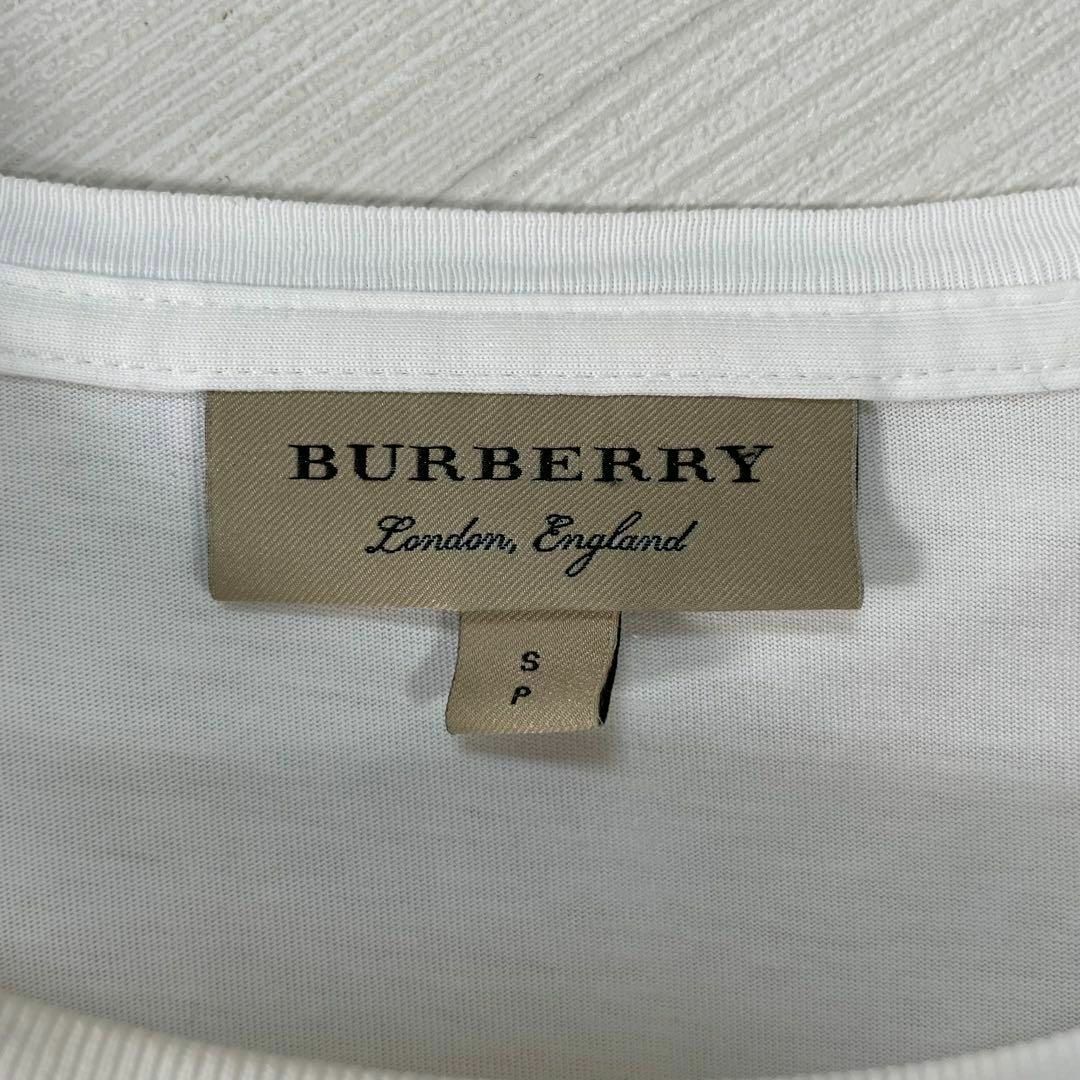 BURBERRY(バーバリー)のBurberry London Tシャツ 半袖 刺繍ロゴ メンズ S ホワイト メンズのトップス(Tシャツ/カットソー(半袖/袖なし))の商品写真