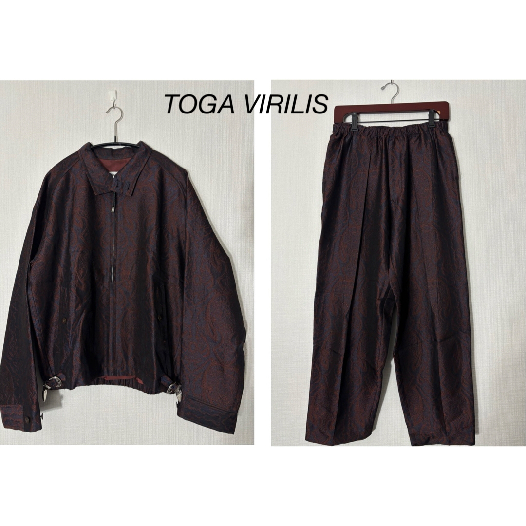 TOGA VIRILIS(トーガビリリース)のTOGA VIRILIS ペイズリー ジャケット パンツ セットアップ メンズのジャケット/アウター(ブルゾン)の商品写真