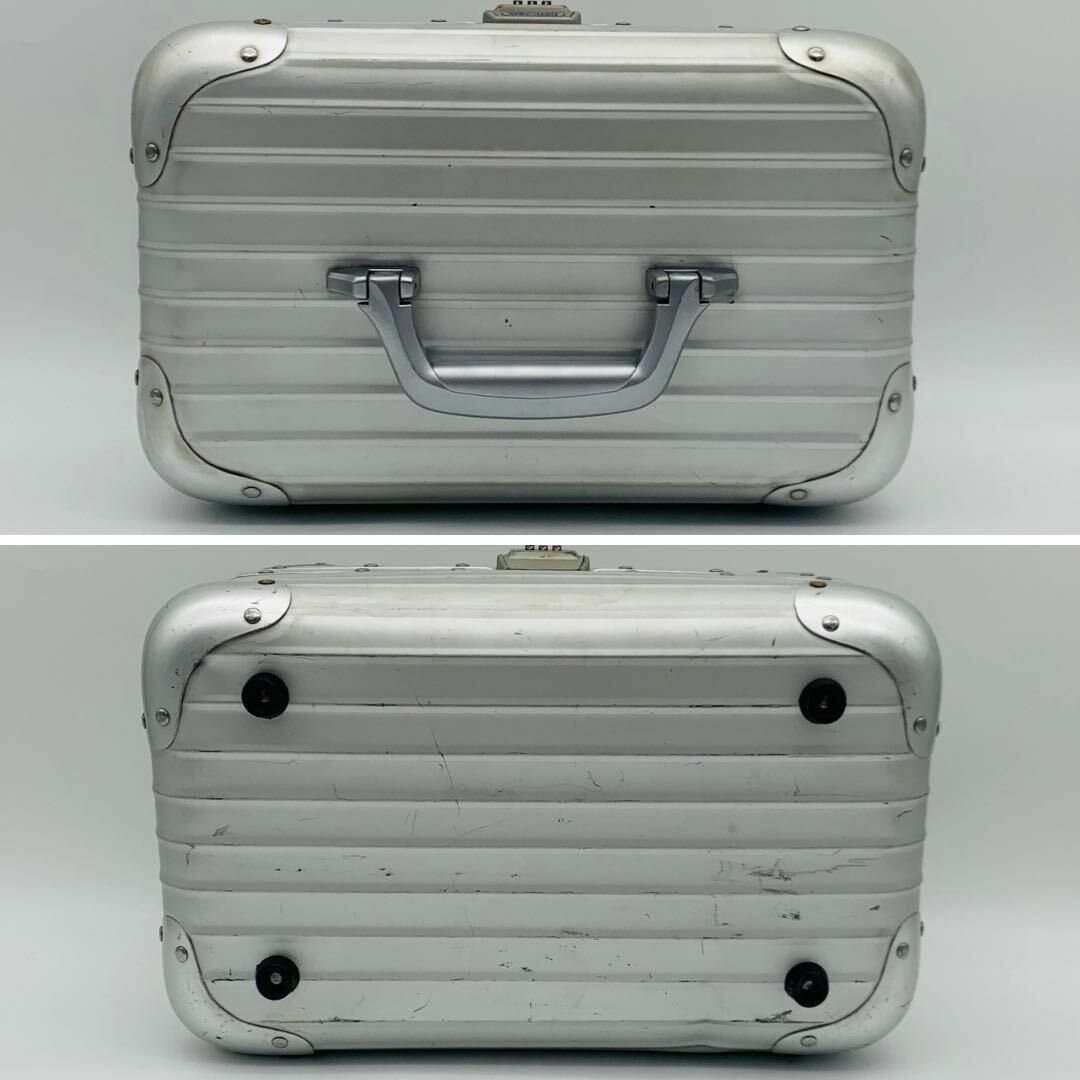 RIMOWA(リモワ)の廃盤 青ロゴ リモワ トパーズ ビューティーケース 17L アルミ シルバー メンズのバッグ(ビジネスバッグ)の商品写真
