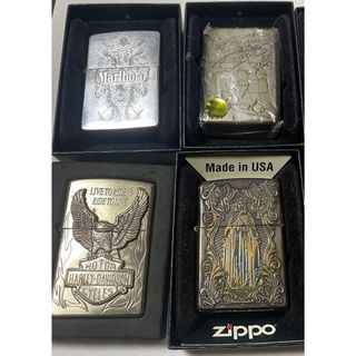 ZIPPO - zippo マルボロ　ハーレーダビッドソン　マリア十字架　アラベスクライター　