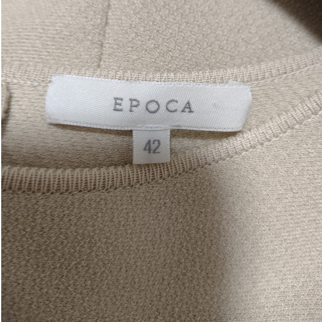 EPOCA(エポカ)のEPOCA ノースリーブニットワンピース ロング ベージュ レディースのワンピース(ひざ丈ワンピース)の商品写真