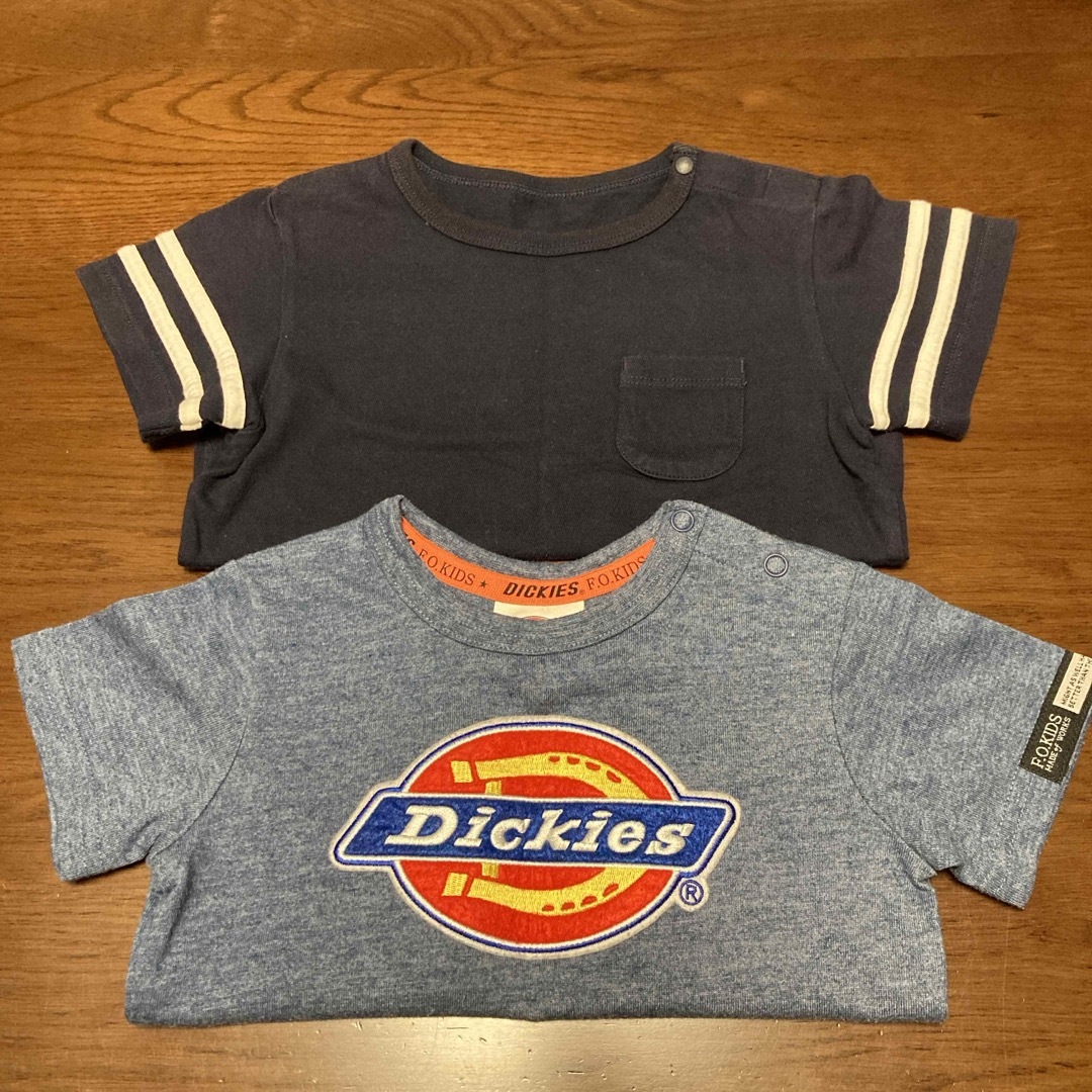 Dickies(ディッキーズ)のTシャツ　90センチ　2着　ユニクロ　ディッキーズ キッズ/ベビー/マタニティのキッズ服男の子用(90cm~)(Tシャツ/カットソー)の商品写真