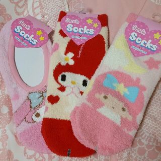 サンリオ(サンリオ)のマイメロ❤キラキラ❤ソックス3点セット(ソックス)