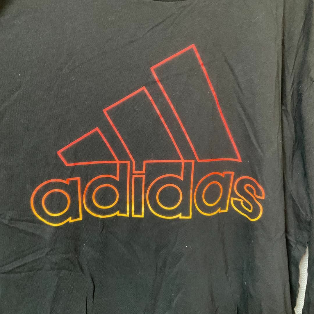 adidas(アディダス)の90s 古着 adidas 長袖Tシャツ ロンT XL でかロゴ トップス メンズのトップス(Tシャツ/カットソー(半袖/袖なし))の商品写真