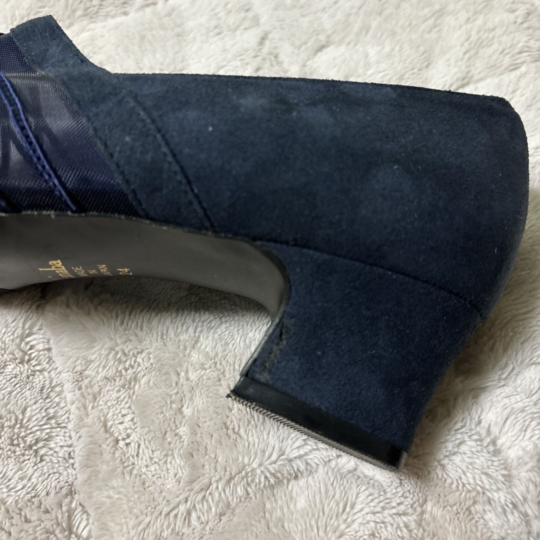【未使用】t.inaba パンプス　シューズ　ネイビー　24cm レディースの靴/シューズ(ハイヒール/パンプス)の商品写真