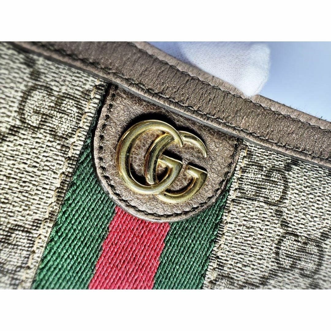 Gucci(グッチ)の✨極美品✨GUCCI シェリーライン GG柄 PVC レザー ラウンドファスナー レディースのファッション小物(財布)の商品写真