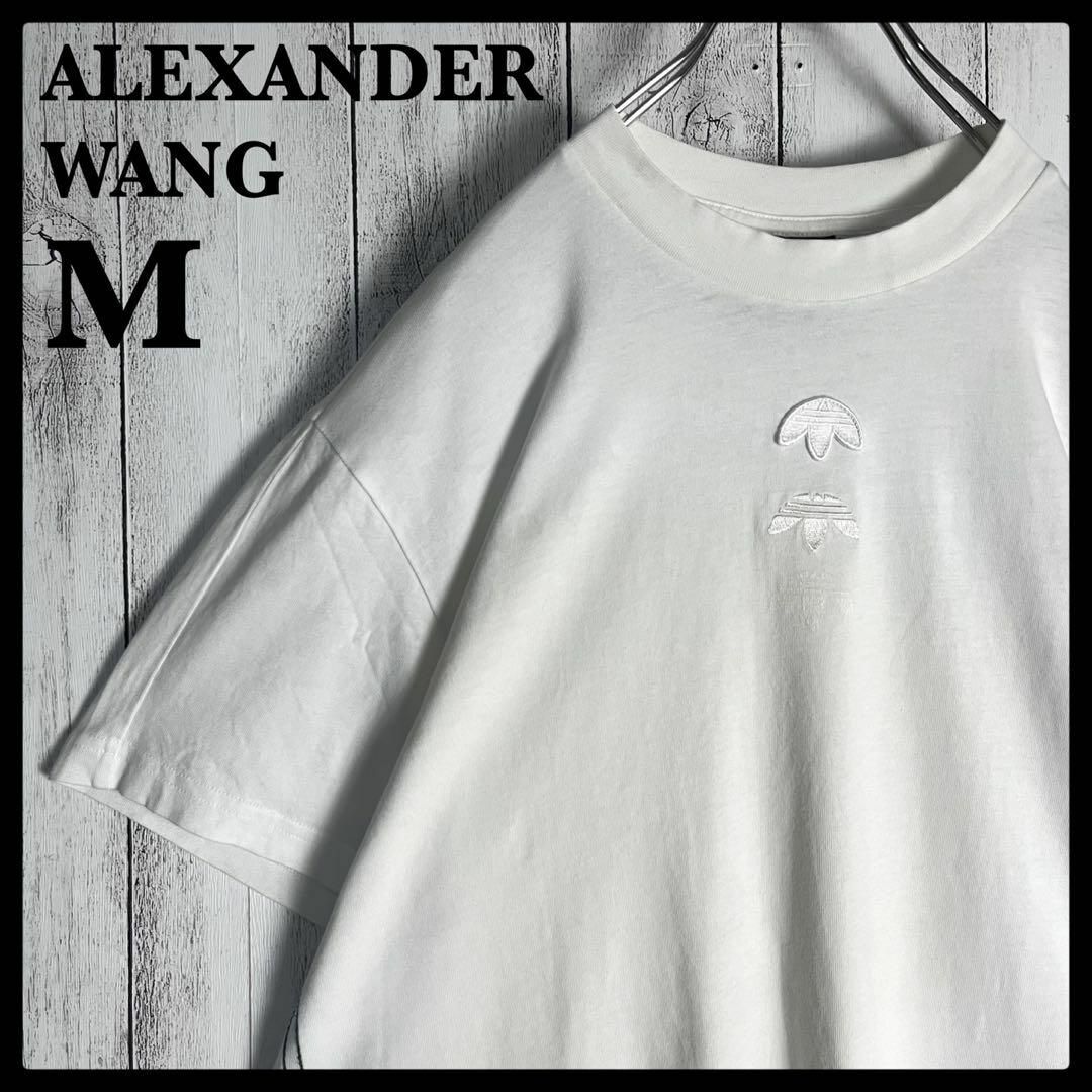 Alexander Wang(アレキサンダーワン)の【希少デザイン】アレキサンダーワン☆センター刺繍ロゴ入りTシャツ トレフォイル メンズのトップス(Tシャツ/カットソー(半袖/袖なし))の商品写真