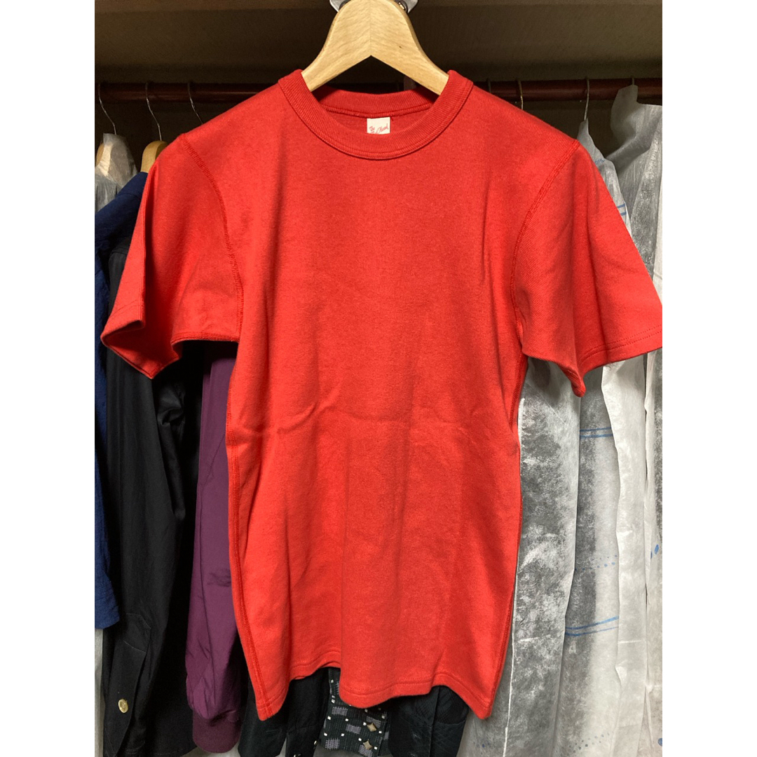 THE FLAT HEAD(フラットヘッド)のフラットヘッド　Tシャツ レッド　38 メンズのトップス(Tシャツ/カットソー(半袖/袖なし))の商品写真