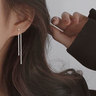 再入荷♡　レディース　シルバー　ロング　ピアス　両耳　シンプル　お洒落(ピアス)