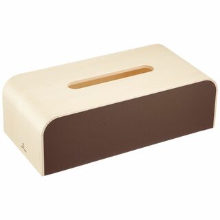 【色: ブラウン】ヤマト工芸 ティッシュケース カラーボックス COLOR-BO(ティッシュボックス)