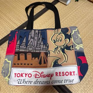 ミッキーマウス - ミッキー シンデレラ城 パッチワーク調トートバッグディズニーリゾート TDL 