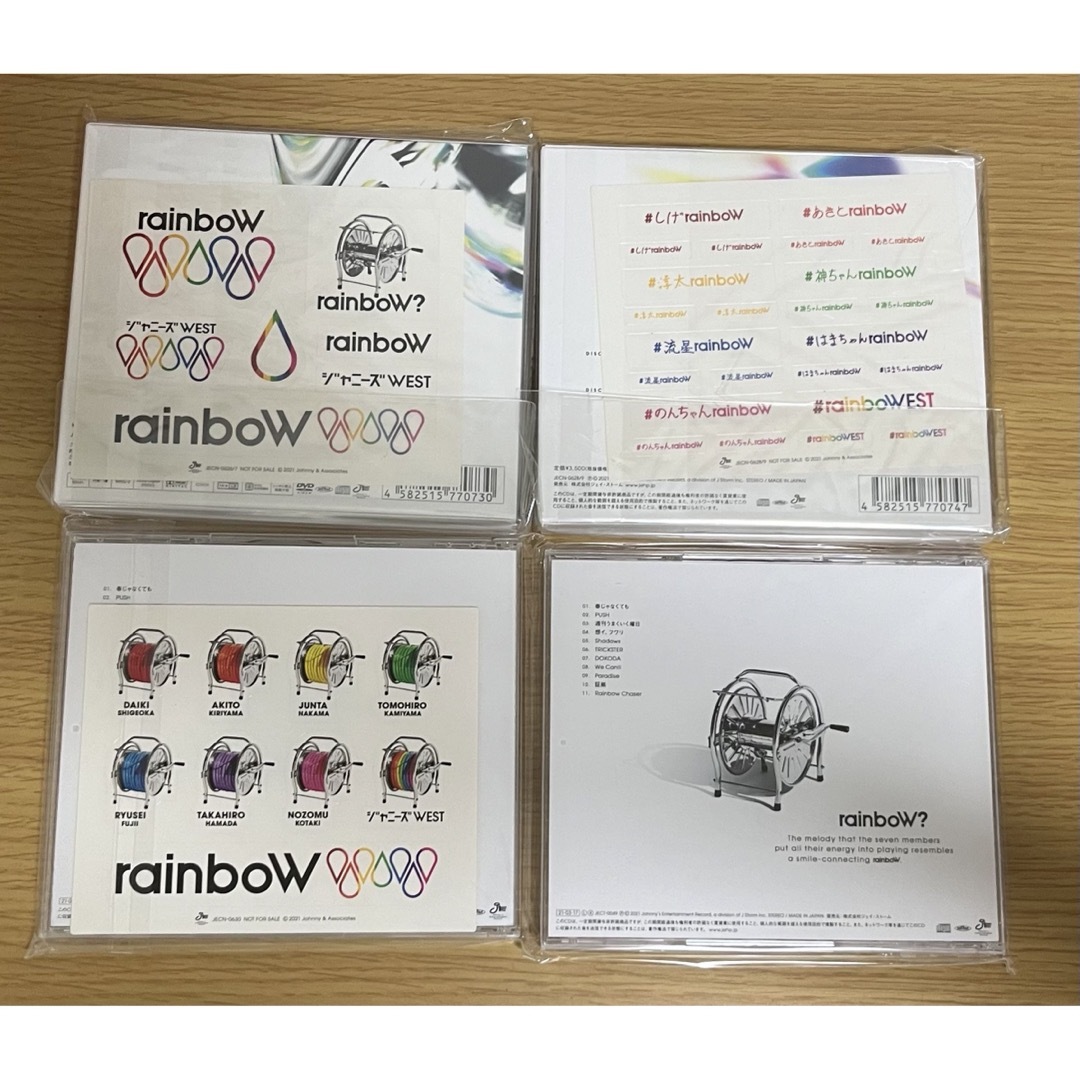 ジャニーズWEST(ジャニーズウエスト)のジャニーズWEST アルバム rainboW まとめ売り エンタメ/ホビーのCD(ポップス/ロック(邦楽))の商品写真