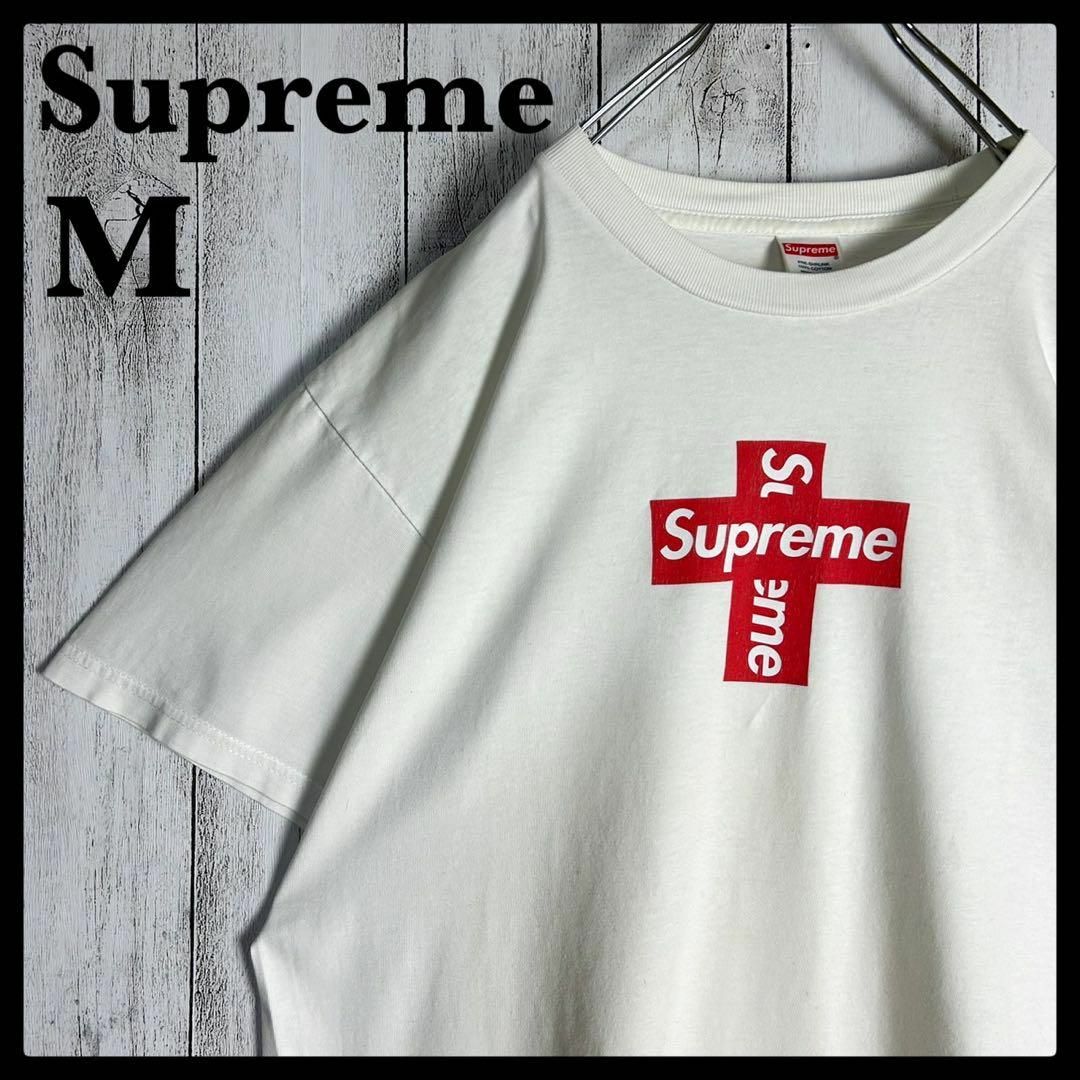 Supreme(シュプリーム)の【超人気デザイン】シュプリーム☆クロスボックスロゴ入りTシャツ box logo メンズのトップス(Tシャツ/カットソー(半袖/袖なし))の商品写真