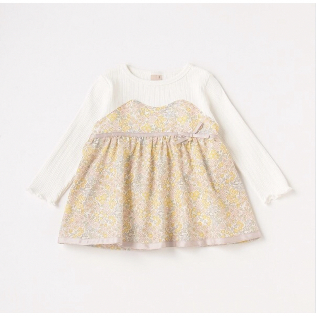 petit main(プティマイン)のpetit main 花柄 トップス 長袖 110 キッズ/ベビー/マタニティのキッズ服女の子用(90cm~)(Tシャツ/カットソー)の商品写真