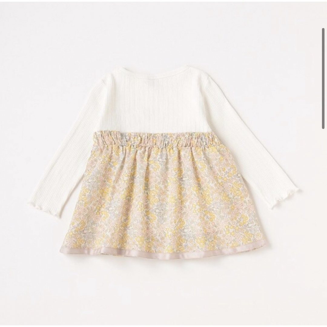 petit main(プティマイン)のpetit main 花柄 トップス 長袖 100 キッズ/ベビー/マタニティのキッズ服女の子用(90cm~)(Tシャツ/カットソー)の商品写真