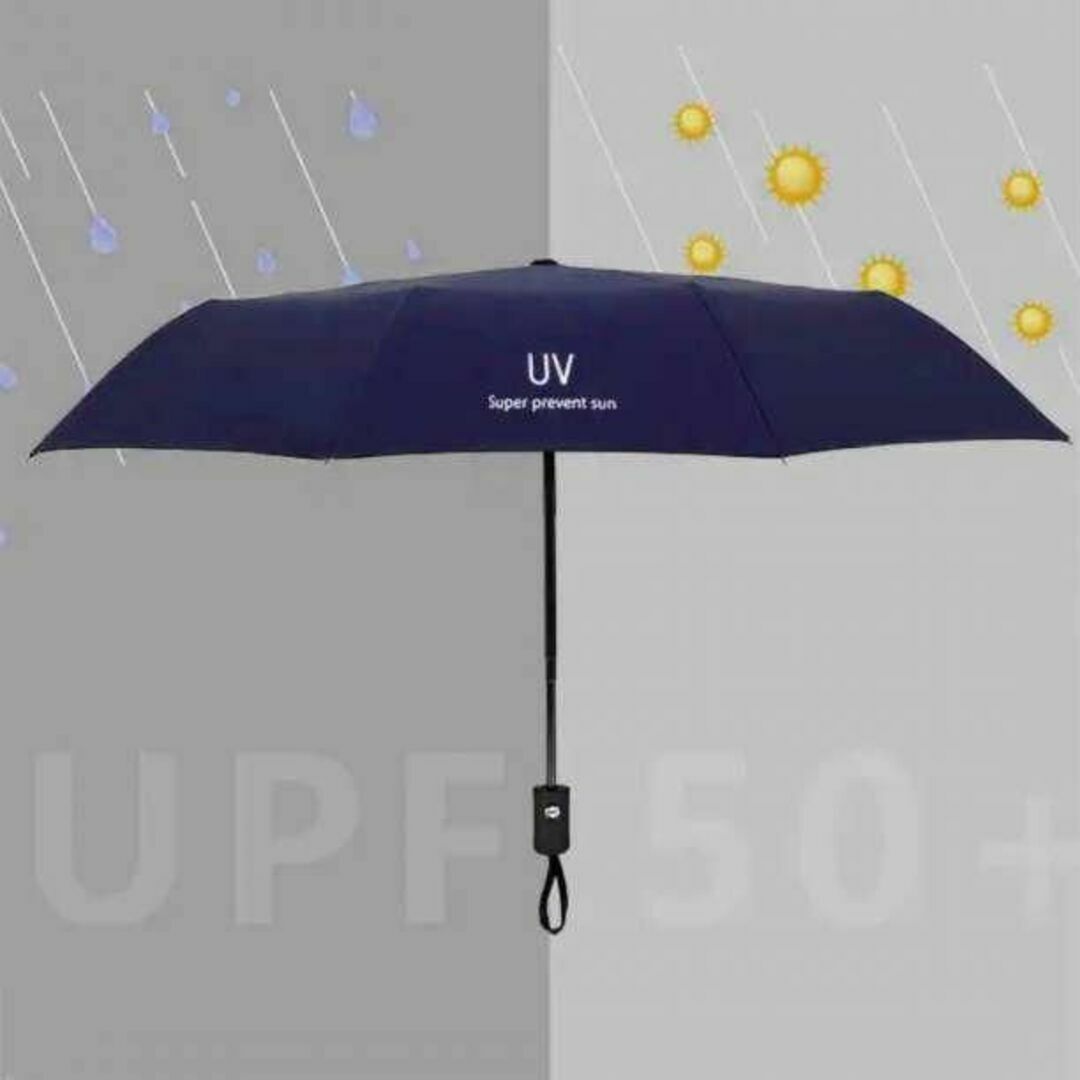 日傘　折りたたみ傘　晴雨兼用　UVカット　紫外線　遮光　撥水　傘　黒　日焼け防止 レディースのファッション小物(傘)の商品写真