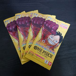 ワンピース(ONE PIECE)の新品未開封 ワンピースカード 500年後の未来  4パック(Box/デッキ/パック)