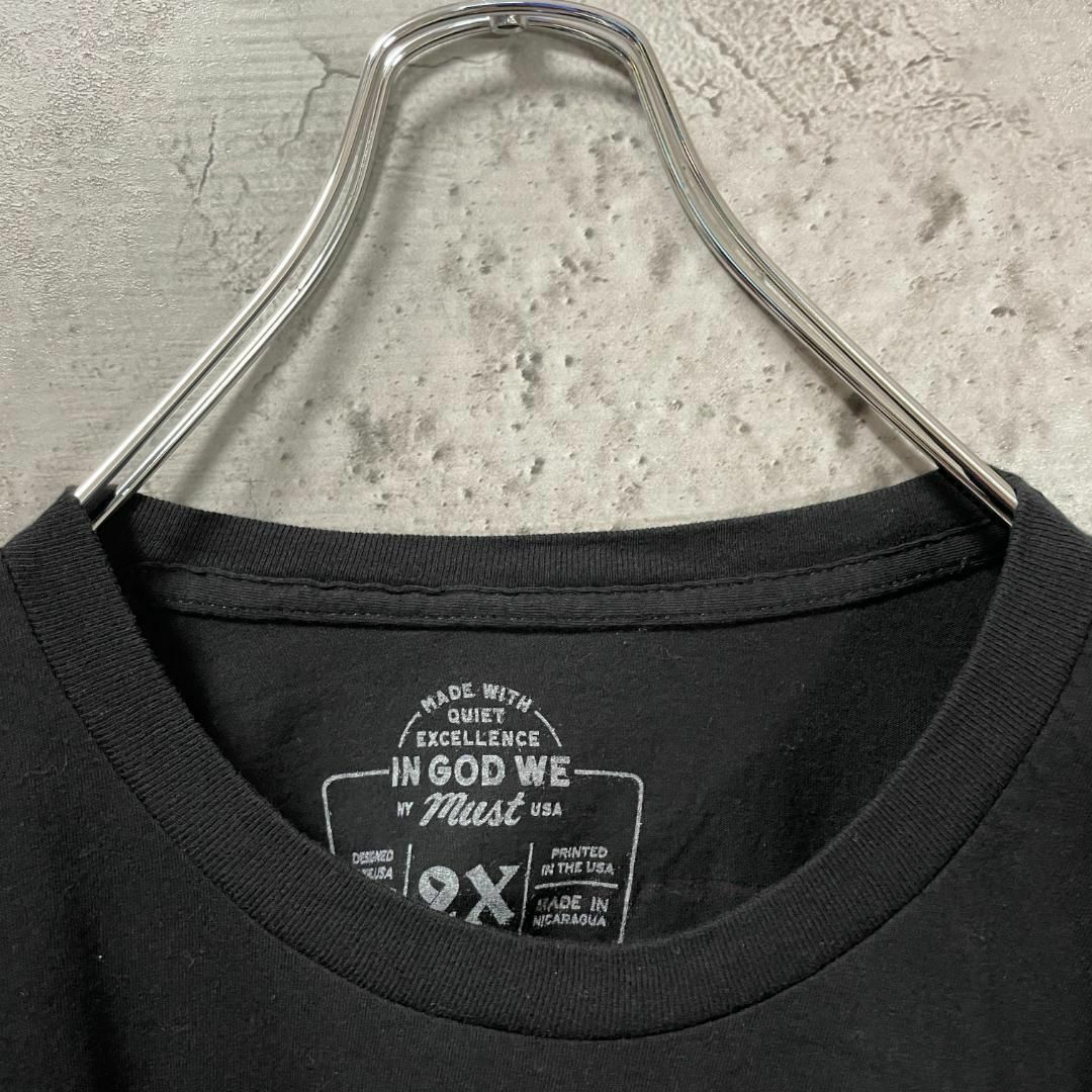 TIME AINT バックプリント 死神 時計 オーバー Tシャツ メンズのトップス(Tシャツ/カットソー(半袖/袖なし))の商品写真