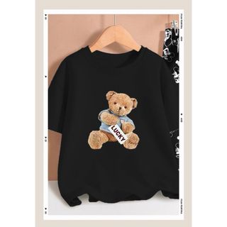 新品韓国　レディース　お洒落クマ　ティシャツ　半袖(Tシャツ(半袖/袖なし))