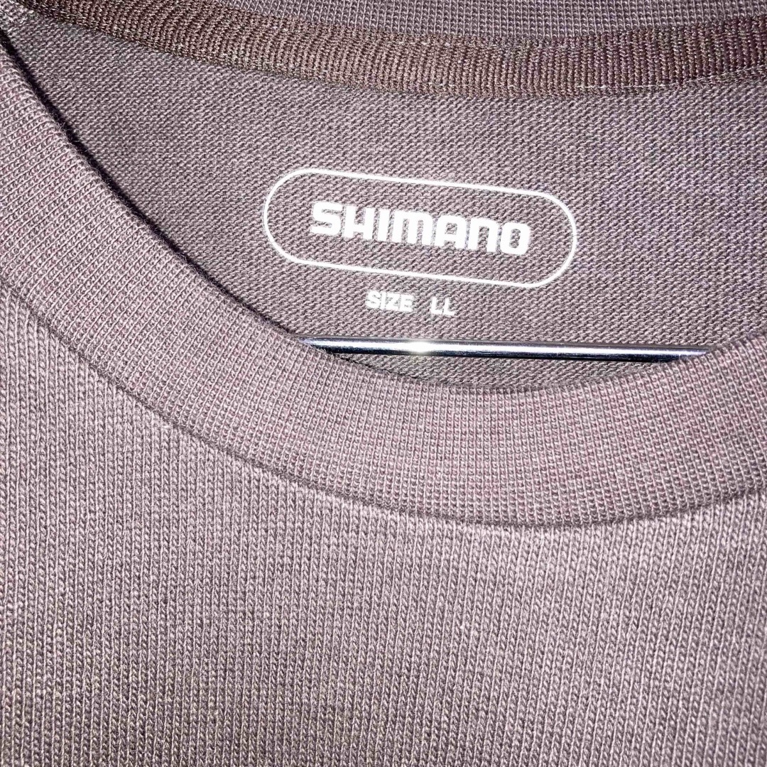 SHIMANO(シマノ)の美品 SHIMANO  七分丈Tシャツ LL ブラウン メンズのトップス(Tシャツ/カットソー(七分/長袖))の商品写真