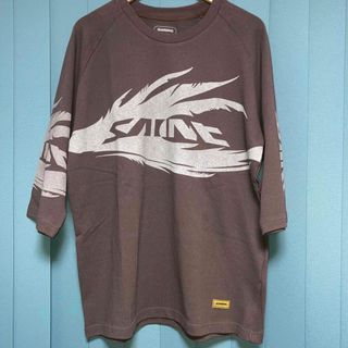 シマノ(SHIMANO)の美品 SHIMANO  七分丈Tシャツ LL ブラウン(Tシャツ/カットソー(七分/長袖))