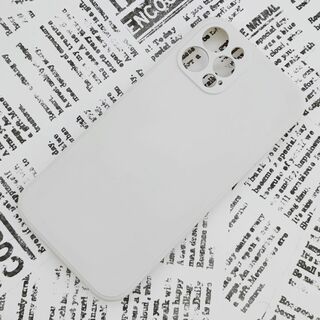 iPhone 12Pro シリコンケース (05) ホワイト(iPhoneケース)