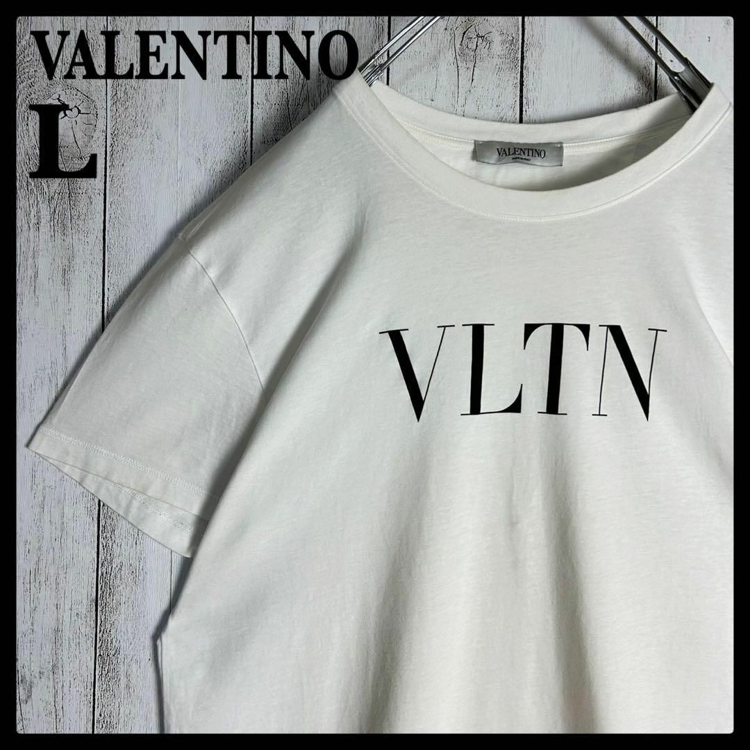 VALENTINO(ヴァレンティノ)の【人気Lサイズ】ヴァレンティノ☆ビッグロゴTシャツ VLTN ホワイト メンズのトップス(Tシャツ/カットソー(半袖/袖なし))の商品写真