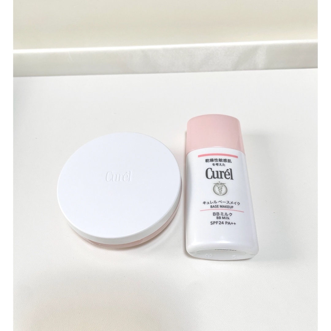 Curel(キュレル)の【キュレル】 パウダーファンデーション　BBクリーム　明るい肌色　セット売り コスメ/美容のベースメイク/化粧品(ファンデーション)の商品写真