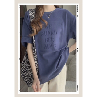 新品韓国　レディース　お洒落ロゴ　ティシャツ　半袖(Tシャツ(半袖/袖なし))