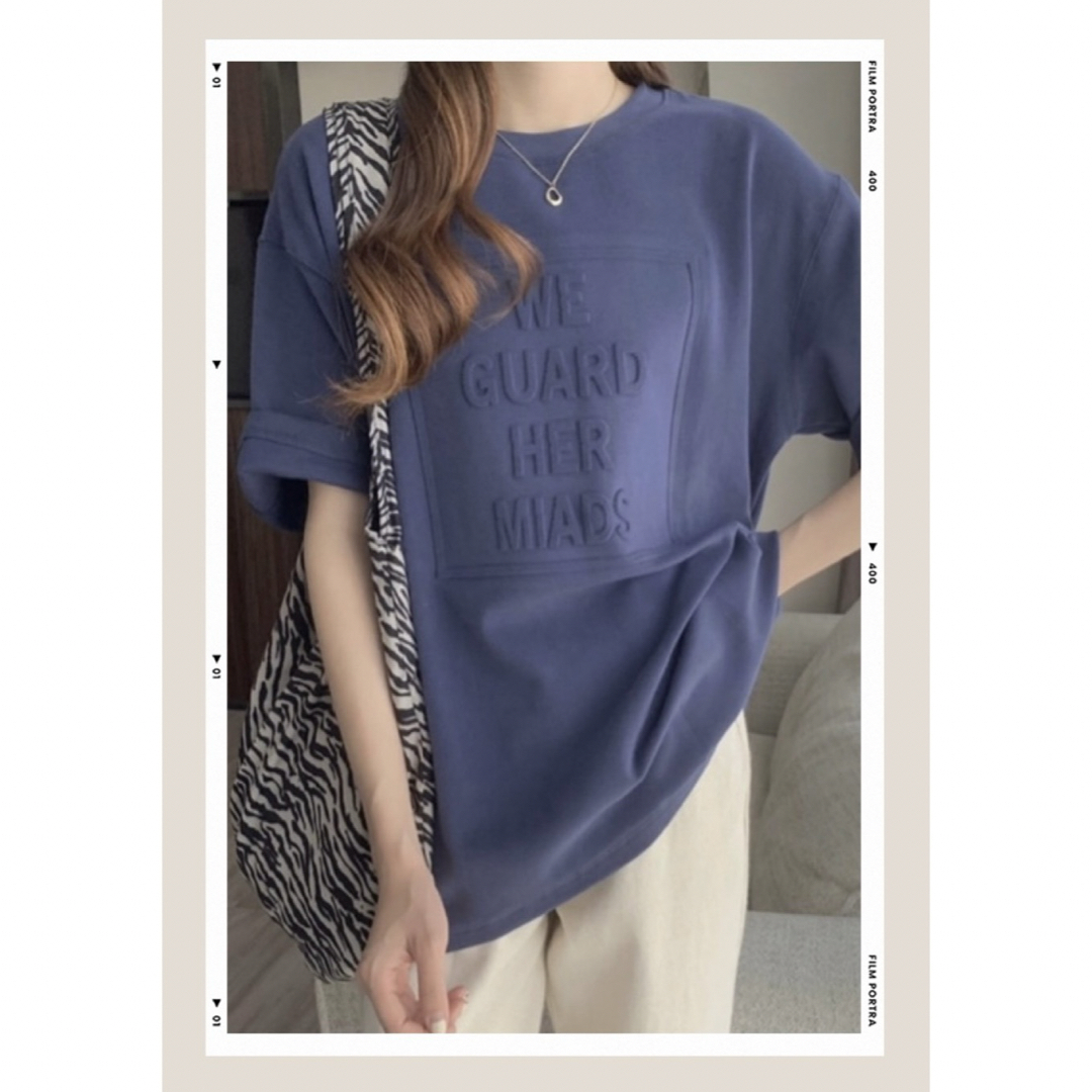 新品韓国　レディース　お洒落ロゴ　ティシャツ　半袖 レディースのトップス(Tシャツ(半袖/袖なし))の商品写真