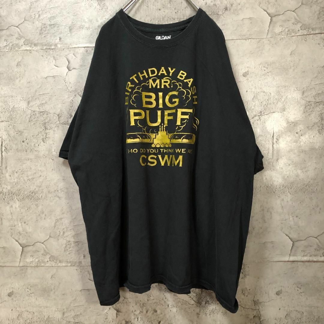 BIG PUFF CSWM ゴールド ロゴ USA輸入 葉巻 Tシャツ メンズのトップス(Tシャツ/カットソー(半袖/袖なし))の商品写真