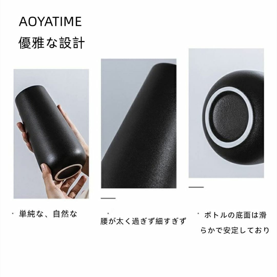 【色: ホワイト】AOYATIME花瓶 フラワーベース陶器北欧 花器 ホワイト  その他のその他(その他)の商品写真