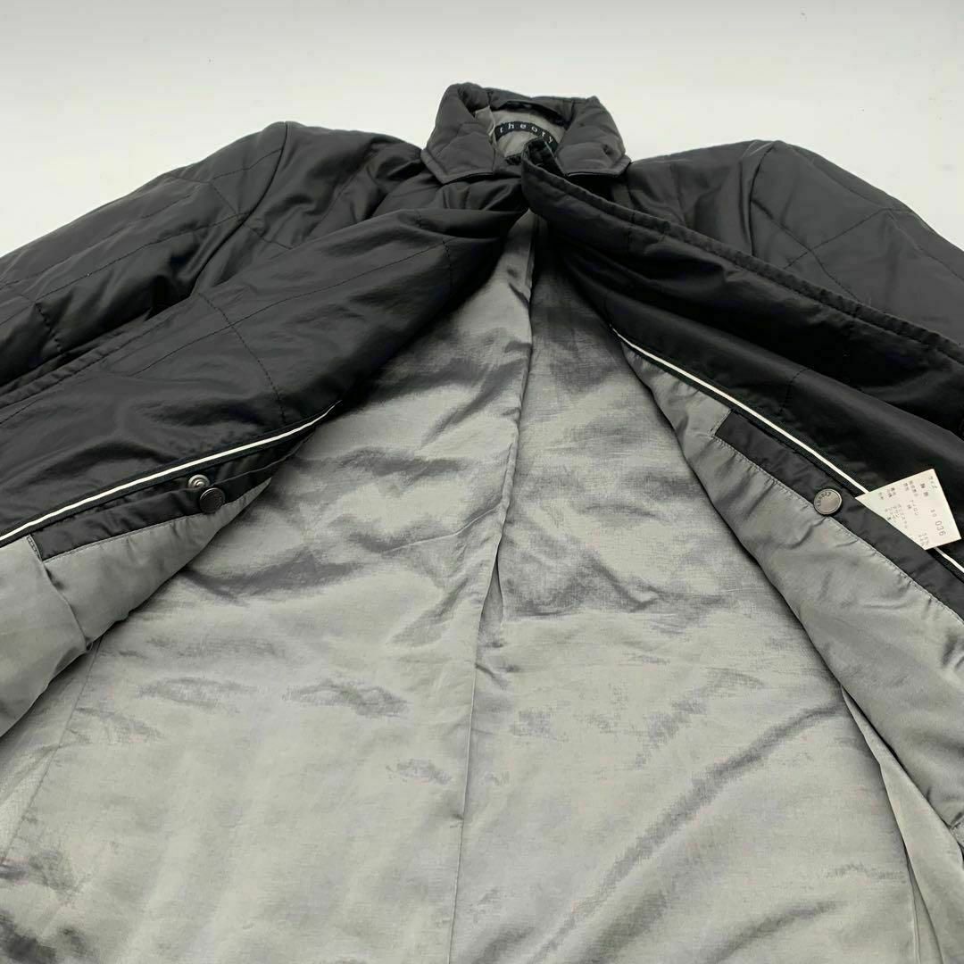 theory(セオリー)のセオリー　ナイロン ジャケット 黒 ブラック 牛革 レディースのジャケット/アウター(テーラードジャケット)の商品写真