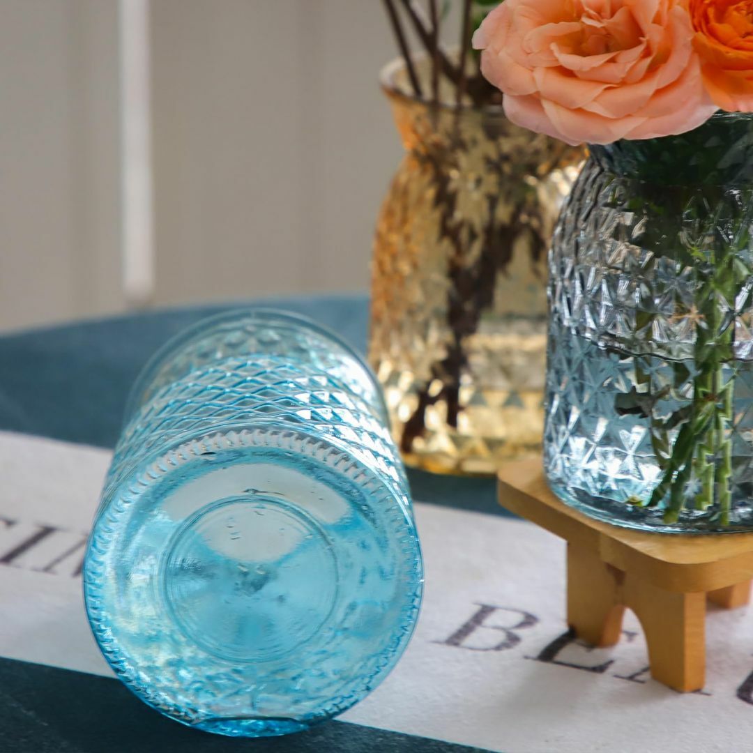 OFFIDIX 花瓶 ガラス 透明 北欧風 おしゃれ シンプル 大口径 花器 フ その他のその他(その他)の商品写真
