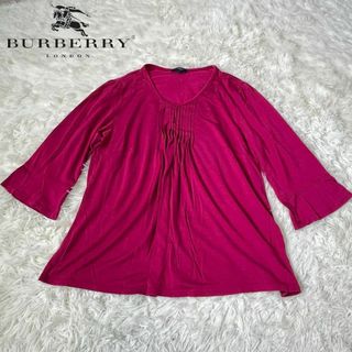 BURBERRY バーバリー　ロンドン　カットソー　紫　5 大きめ(Tシャツ(長袖/七分))