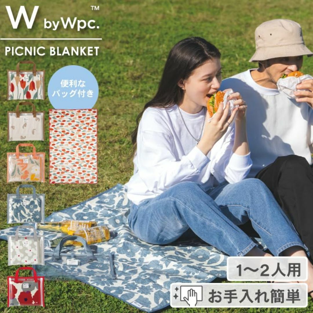 【色: 花と鳥ブルー】【2024】Wpc. Patterns レジャーシート 花 スポーツ/アウトドアのアウトドア(その他)の商品写真