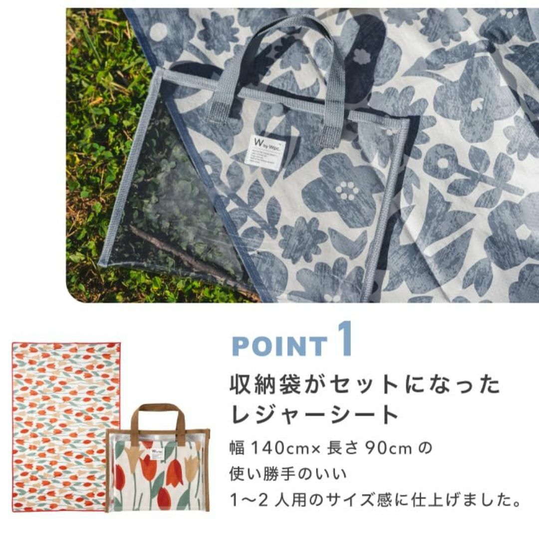 【色: 花と鳥ブルー】【2024】Wpc. Patterns レジャーシート 花 スポーツ/アウトドアのアウトドア(その他)の商品写真