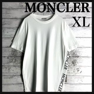 9267【QRタグ確認済み】モンクレール☆サイドラインロゴ定番カラーtシャツ