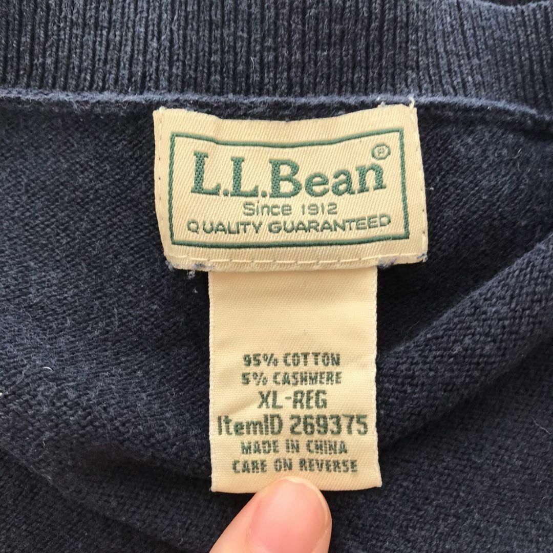 L.L.Bean(エルエルビーン)の【k5571】USA古着エルエルビーン90sビンテージプルオーバーベスト旧タグ紺 メンズのトップス(ベスト)の商品写真