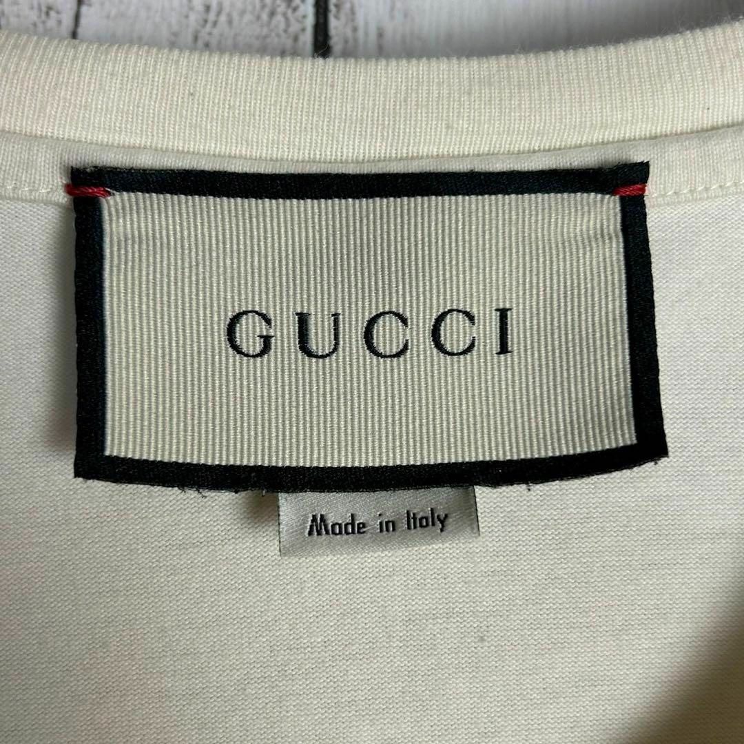 Gucci(グッチ)の【希少2XLサイズ】グッチ☆センター刺繍ロゴ入りTシャツ テニス ラケット メンズのトップス(Tシャツ/カットソー(半袖/袖なし))の商品写真