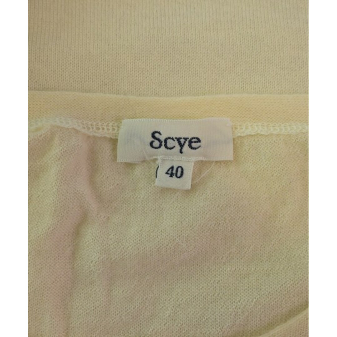 Scye(サイ)のSCYE サイ ニット・セーター 40(L位) アイボリー 【古着】【中古】 レディースのトップス(ニット/セーター)の商品写真