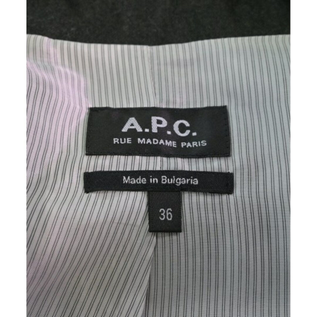 A.P.C. アーペーセー テーラードジャケット 36(S位) グレー 【古着】【中古】 レディースのジャケット/アウター(テーラードジャケット)の商品写真